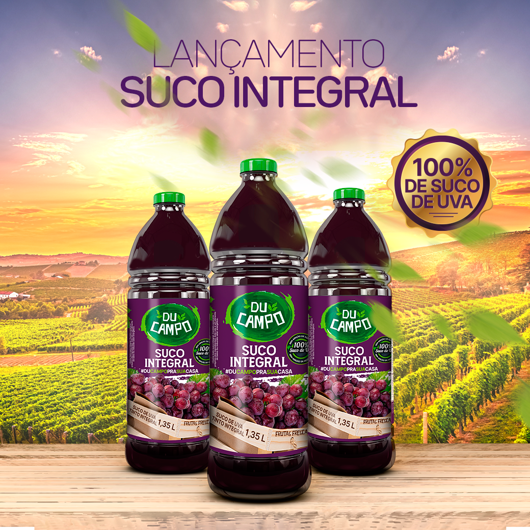 Suco de uva integral, Du Campo pra sua casa!